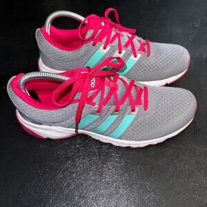 Adidas Litestrike EVA Gray/pink Running Shoes Lace-up - Size 10 - H22